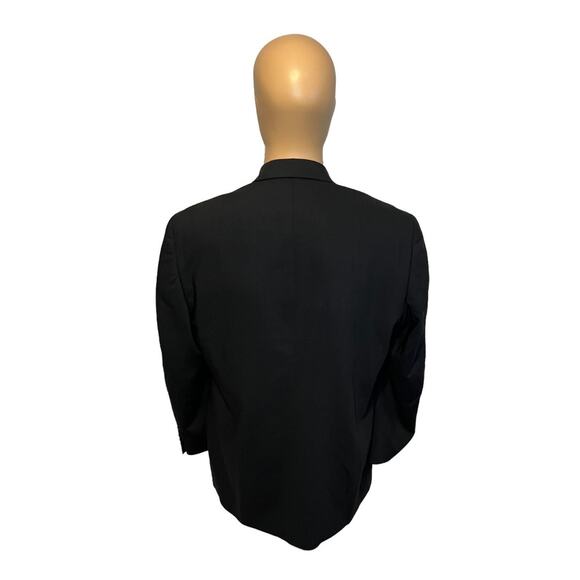 Pronto-Uomo Lessona Natural Stretch Super 100's Suit Pants Mens 34S Black Wool - Picture 4 of 13